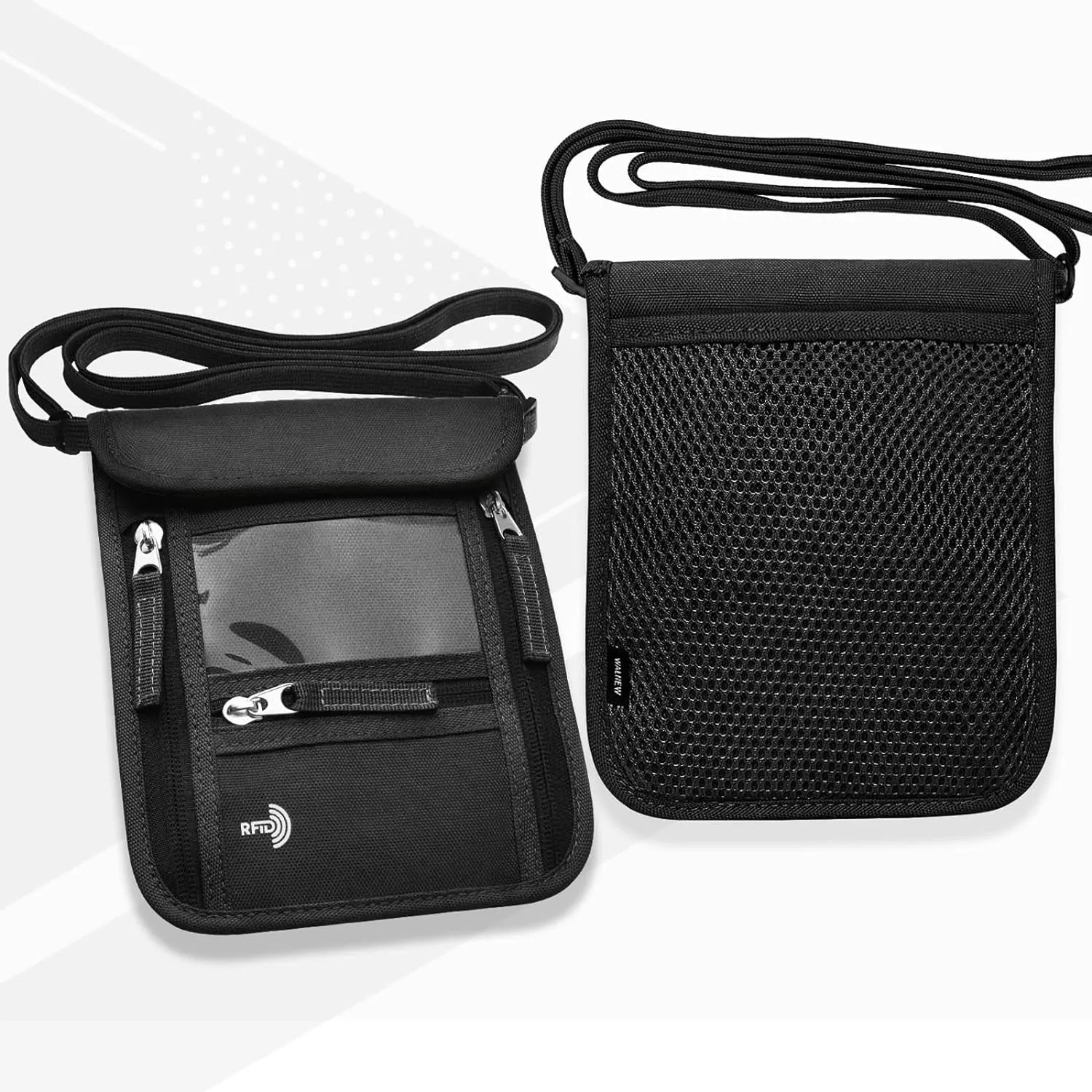 Passport Holder Neck Pouch Travel Wallet for Women and Men
