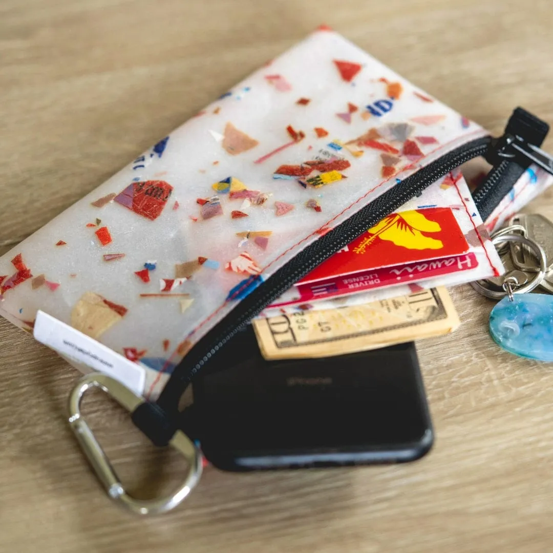 Plastic-Fetti Zipper Pouches, Small