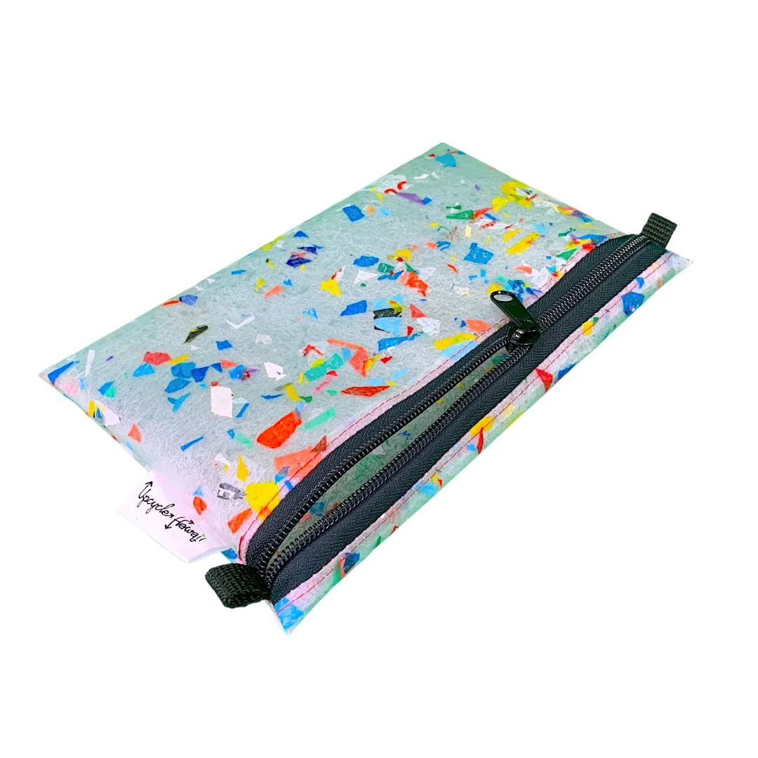 Plastic-Fetti Zipper Pouches, Small