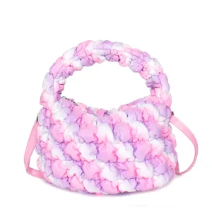 Quilted Scrunchies Mini Hobo Crossbody Bag, Candy Ombre Scrunch