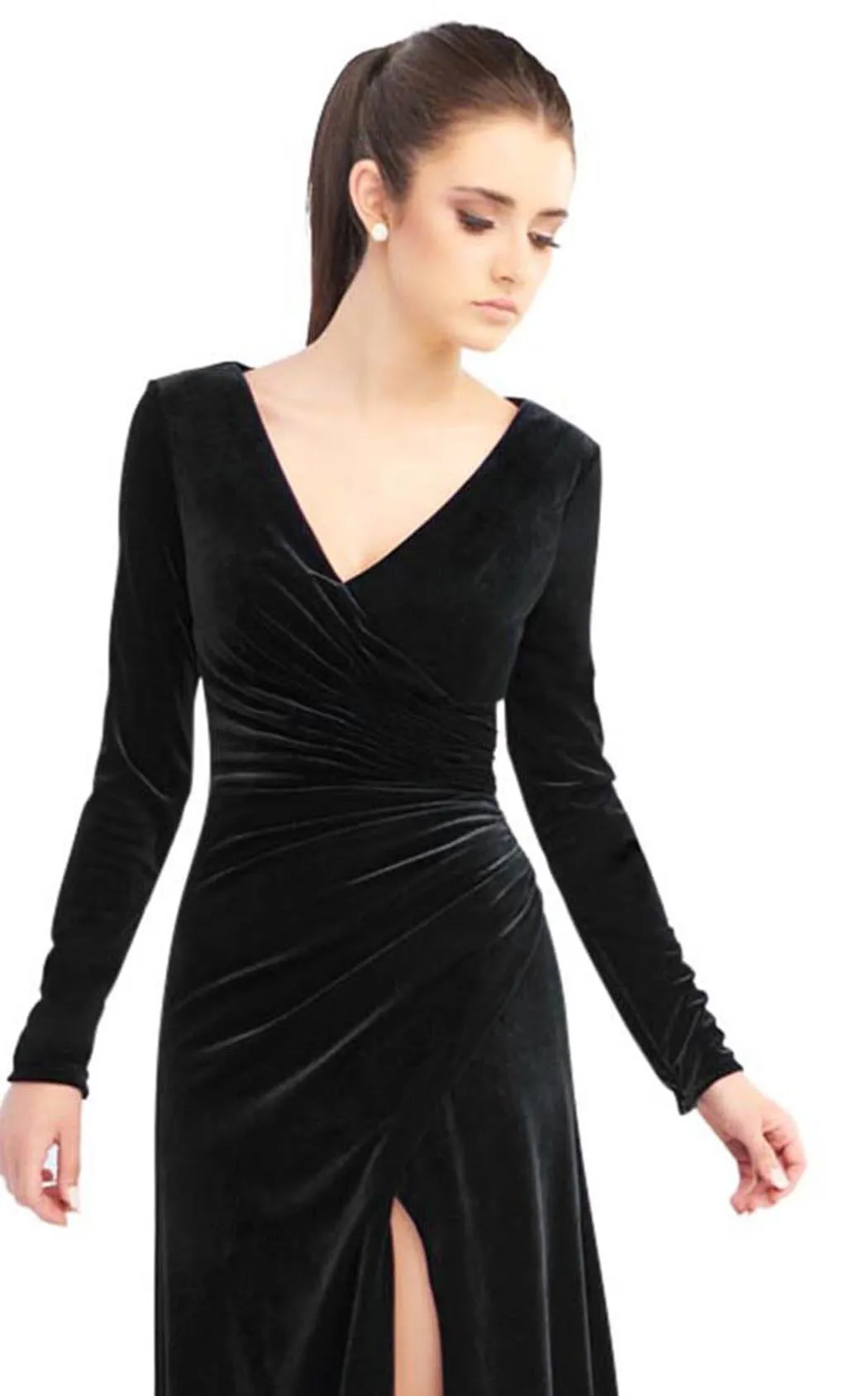 Ravenna Velvet Gown by Mac Duggal - RENTAL
