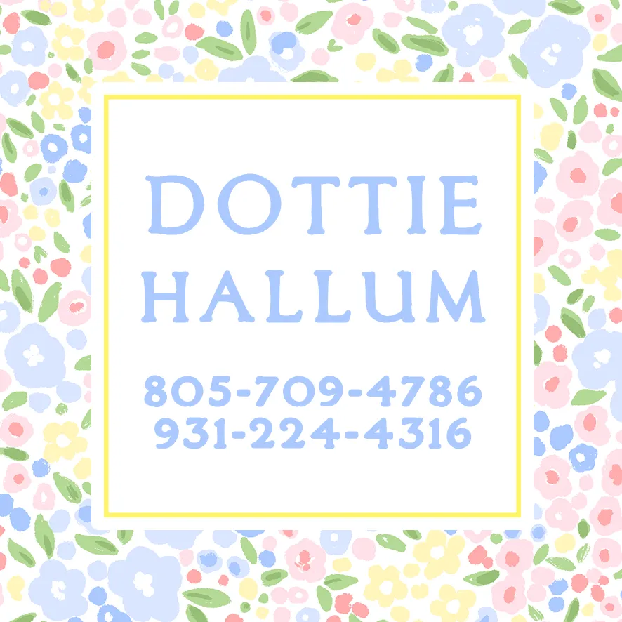 Summer Floral Square Luggage Tag