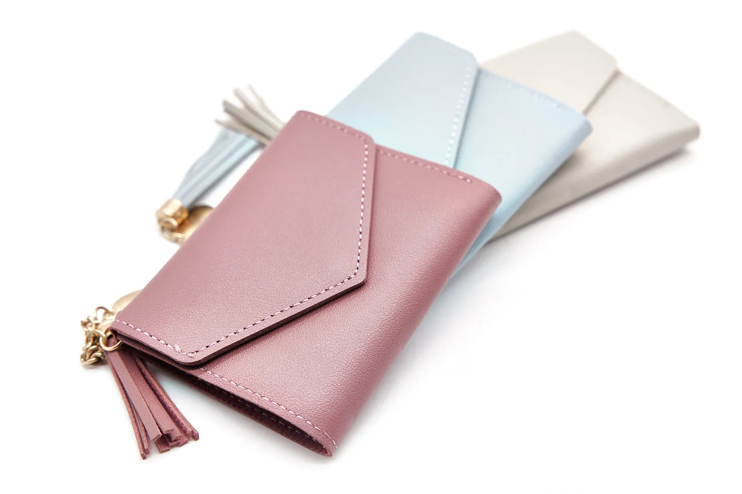 Tassel Clutch Wallet with Charm