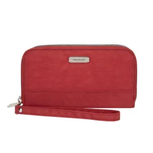 Travelon RFID Blocking Double Zip Wallet- Includes space for your mobile phone