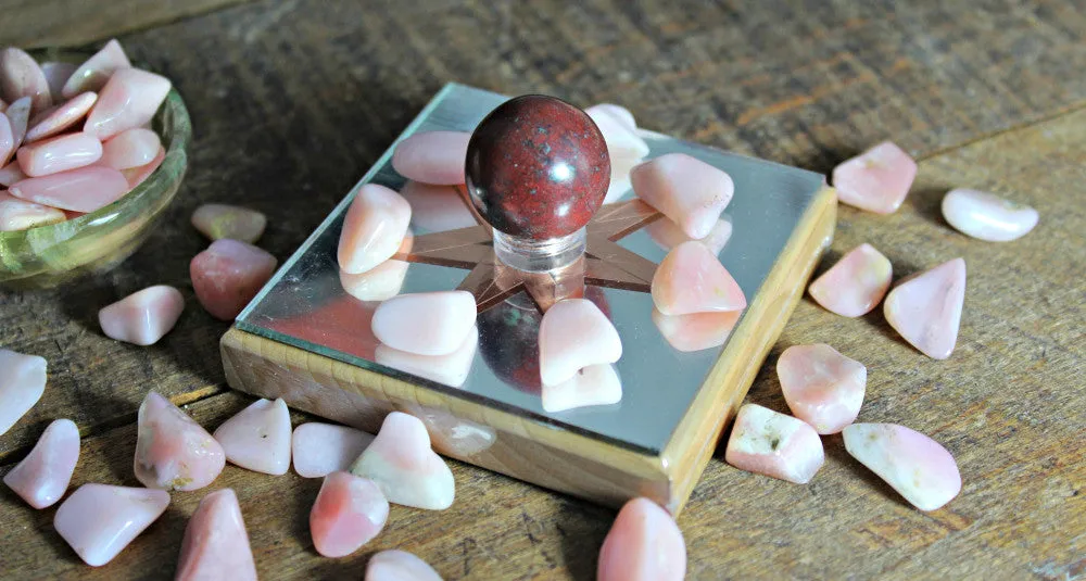Tumbled Pink Opal from Peru for tranquility, calm and uplifting