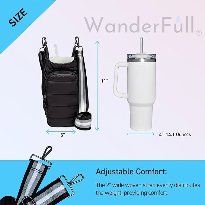 WAN102 - HANDLE PUFFER WATER BOTTLE BAG