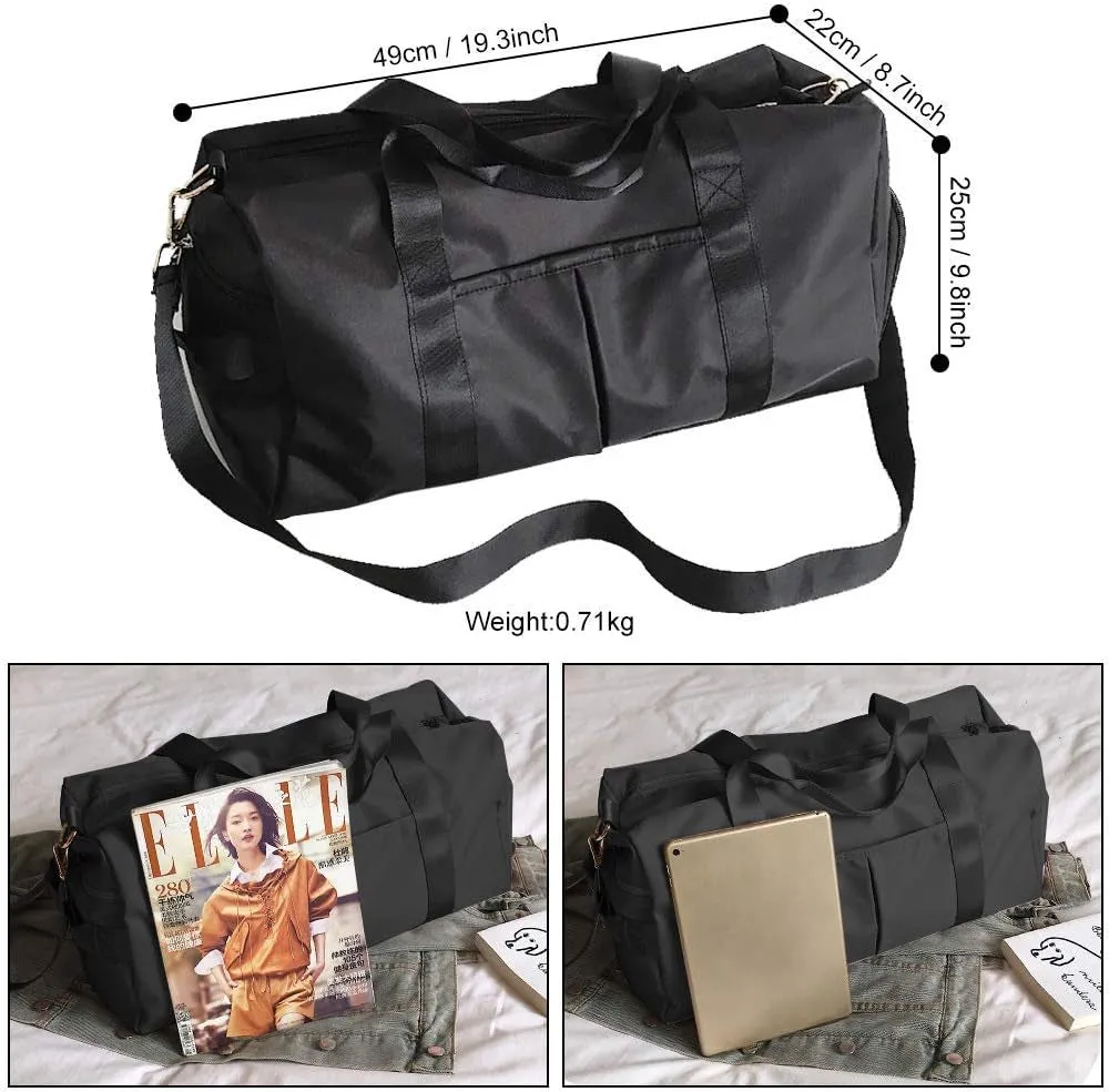with Backpack Gym (Black) Extra Large Dry Gym Bag Yoga Duffle Drawstring Sport Separated Bag Handbag Wet Duffle Flat-rate discount Bag IoT-powered Training Bag