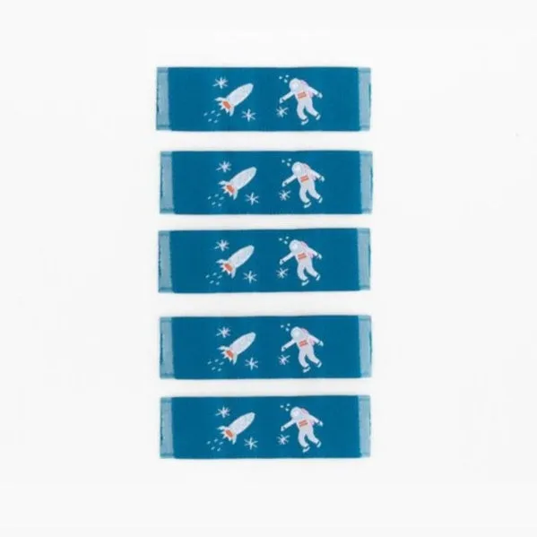 Woven Label Tags - Space Travel