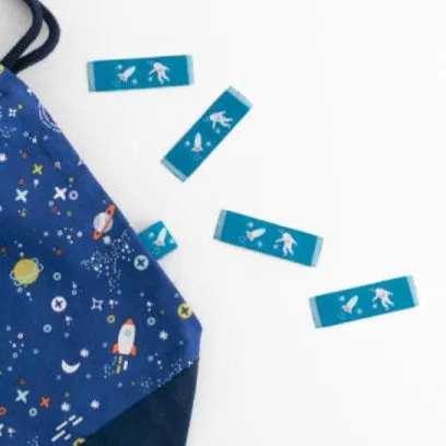 Woven Label Tags - Space Travel