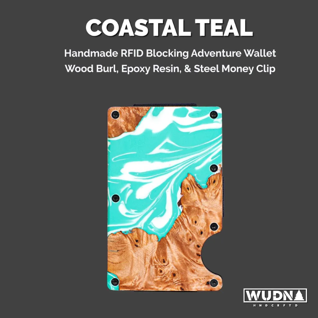 WUDN Adventure Wallet (Resin & Wood Coastline Collection)